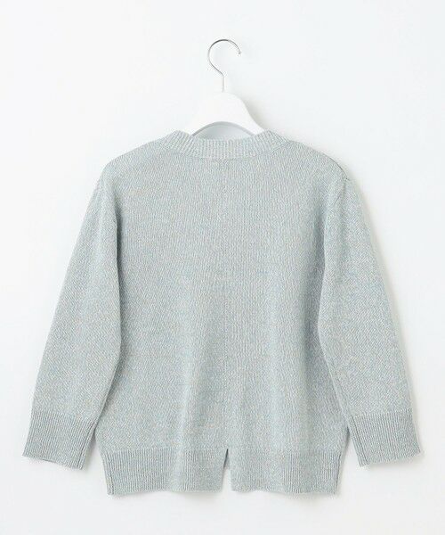 L size ONWARD(大きいサイズ) / エルサイズオンワード ニット・セーター | 【洗える】GIMA COTTON ミックスカラー Vネック ニット | 詳細9