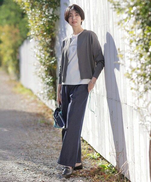 L size ONWARD(大きいサイズ) / エルサイズオンワード カーディガン・ボレロ | 【洗える】ラメニット ブルゾン | 詳細13