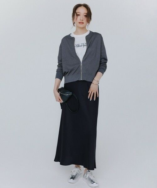 L size ONWARD(大きいサイズ) / エルサイズオンワード カーディガン・ボレロ | 【洗える】ラメニット ブルゾン | 詳細14