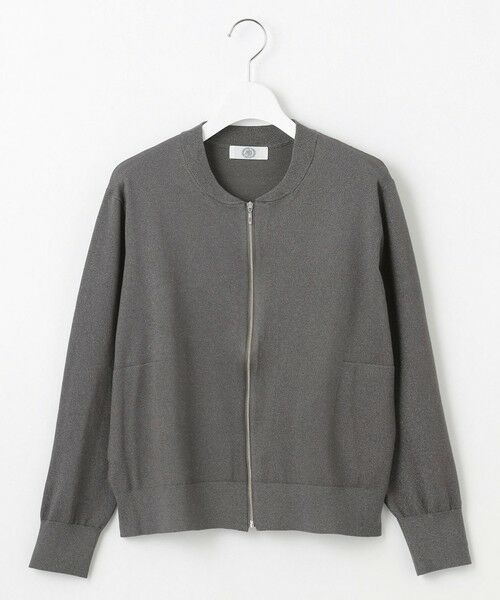 L size ONWARD(大きいサイズ) / エルサイズオンワード カーディガン・ボレロ | 【洗える】ラメニット ブルゾン | 詳細16