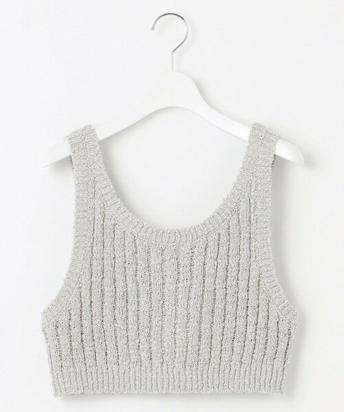 L size ONWARD(大きいサイズ) / エルサイズオンワード ベスト | 【SLOW/一部店舗限定】リボンヤーン ニット ビスチェ | 詳細2