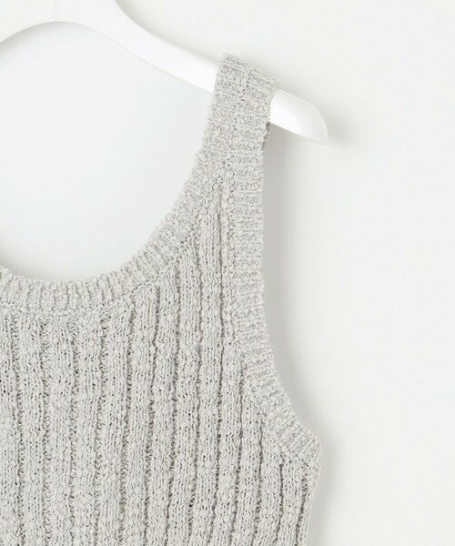 L size ONWARD(大きいサイズ) / エルサイズオンワード ベスト | 【SLOW/一部店舗限定】リボンヤーン ニット ビスチェ | 詳細5