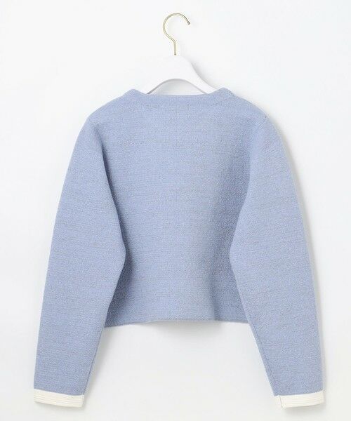 L size ONWARD(大きいサイズ) / エルサイズオンワード カーディガン・ボレロ | バイカラーラメニット カーディガン | 詳細11