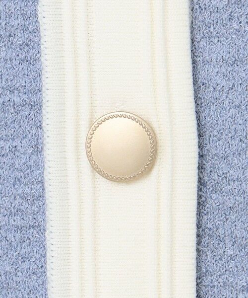 L size ONWARD(大きいサイズ) / エルサイズオンワード カーディガン・ボレロ | バイカラーラメニット カーディガン | 詳細15