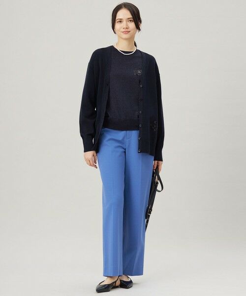 L size ONWARD(大きいサイズ) / エルサイズオンワード カーディガン・ボレロ | 【カタログ掲載・洗える】エンブレムニット カーディガン | 詳細11