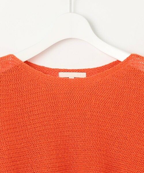 L size ONWARD(大きいサイズ) / エルサイズオンワード ニット・セーター | 【洗える】リネンミドルゲージドルマンスリーブ ニット | 詳細10