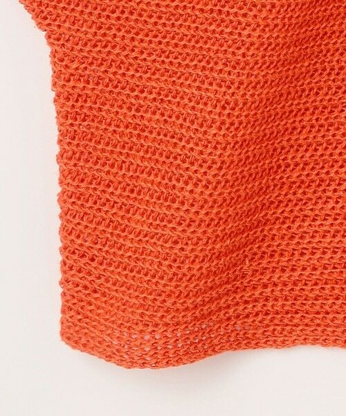 L size ONWARD(大きいサイズ) / エルサイズオンワード ニット・セーター | 【洗える】リネンミドルゲージドルマンスリーブ ニット | 詳細12