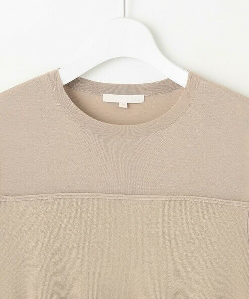 L size ONWARD(大きいサイズ) / エルサイズオンワード ニット・セーター | 【洗える】ドライコットンハイゲージペプラム ニット | 詳細5