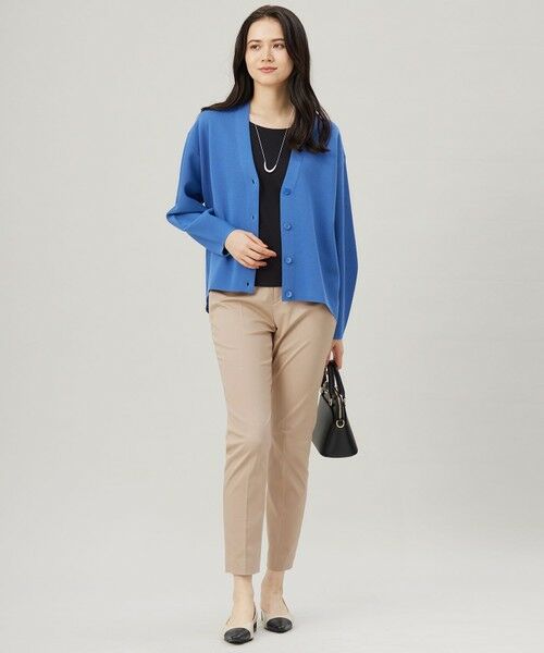 L size ONWARD(大きいサイズ) / エルサイズオンワード カーディガン・ボレロ | 【洗える】ドライコットンハイゲージニット カーディガン | 詳細5