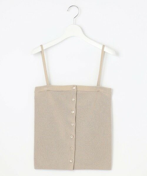 L size ONWARD(大きいサイズ) / エルサイズオンワード その他トップス | 【洗える】ドライコットンハイゲージニット ビスチェ | 詳細4