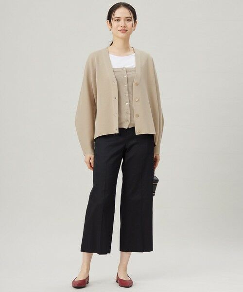 L size ONWARD(大きいサイズ) / エルサイズオンワード その他トップス | 【洗える】ドライコットンハイゲージニット ビスチェ | 詳細3