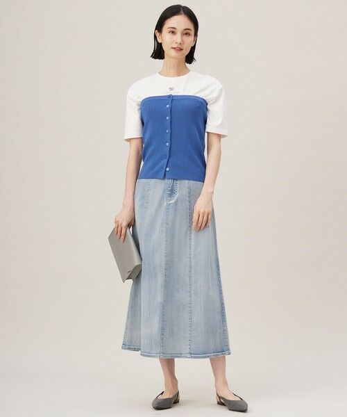 L size ONWARD(大きいサイズ) / エルサイズオンワード その他トップス | 【洗える】ドライコットンハイゲージニット ビスチェ | 詳細6