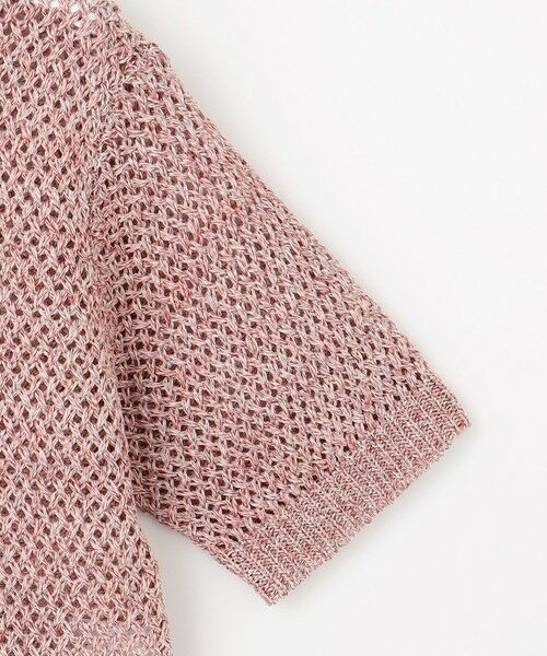 L size ONWARD(大きいサイズ) / エルサイズオンワード ニット・セーター | 【洗える】カラーミックスメッシュリネン ニット | 詳細7