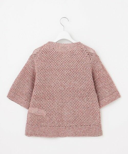 L size ONWARD(大きいサイズ) / エルサイズオンワード ニット・セーター | 【洗える】カラーミックスメッシュリネン ニット | 詳細5