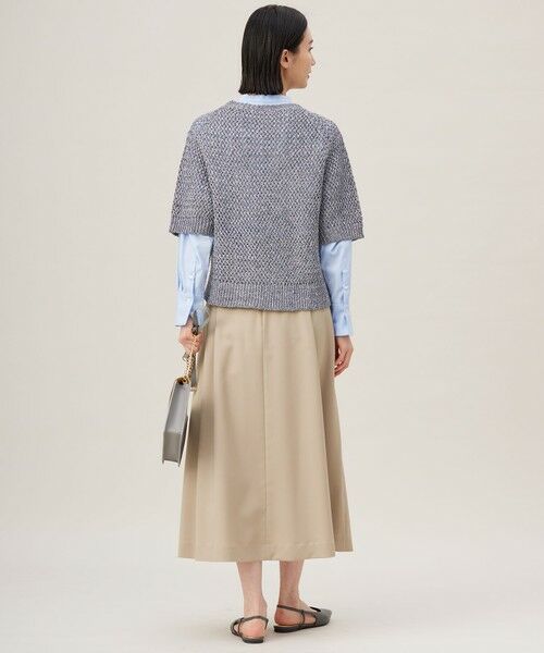 L size ONWARD(大きいサイズ) / エルサイズオンワード ニット・セーター | 【洗える】カラーミックスメッシュリネン ニット | 詳細12