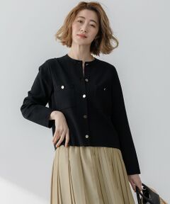 L size ONWARD(大きいサイズ) / エルサイズオンワード カーディガン・ボレロ | 【洗える】コンフォートストレッチ ニット カーディガン