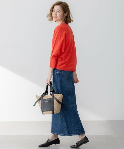 L size ONWARD(大きいサイズ) / エルサイズオンワード ニット・セーター | 【洗える】コンフォートストレッチ ドルマンスリーブ ニット | 詳細3