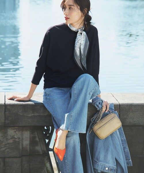 L size ONWARD(大きいサイズ) / エルサイズオンワード ニット・セーター | 【洗える】コンフォートストレッチ ドルマンスリーブ ニット | 詳細21