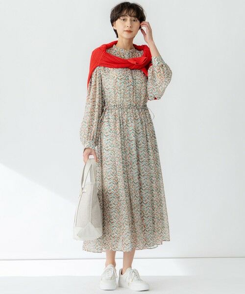 L size ONWARD(大きいサイズ) / エルサイズオンワード ニット・セーター | 【洗える】コットンギマ ストライプ ニット | 詳細8