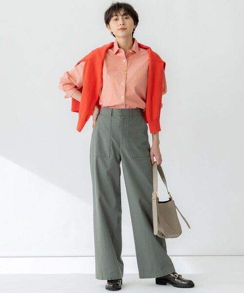 L size ONWARD(大きいサイズ) / エルサイズオンワード ニット・セーター | 【洗える】コットンポリエステルストレッチ オーバーサイズ ニット | 詳細4