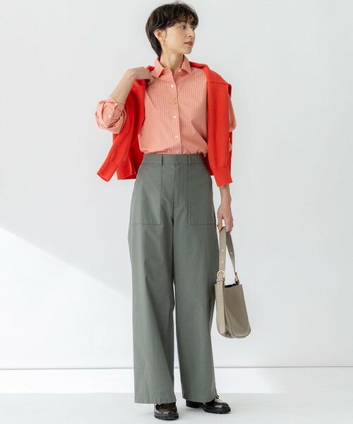 L size ONWARD(大きいサイズ) / エルサイズオンワード ニット・セーター | 【洗える】コットンポリエステルストレッチ オーバーサイズ ニット | 詳細5