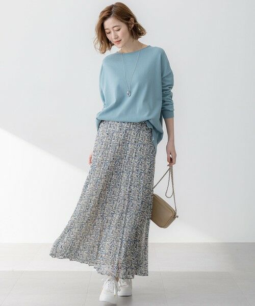 L size ONWARD(大きいサイズ) / エルサイズオンワード ニット・セーター | 【洗える】コットンポリエステルストレッチ オーバーサイズ ニット | 詳細8