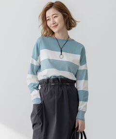 L size ONWARD(大きいサイズ) / エルサイズオンワード ニット・セーター | 【洗える】コットンポリエステルストレッチ ショート ニット