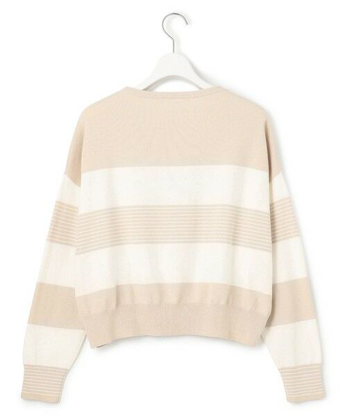 L size ONWARD(大きいサイズ) / エルサイズオンワード ニット・セーター | 【洗える】コットンポリエステルストレッチ ショート ニット | 詳細4