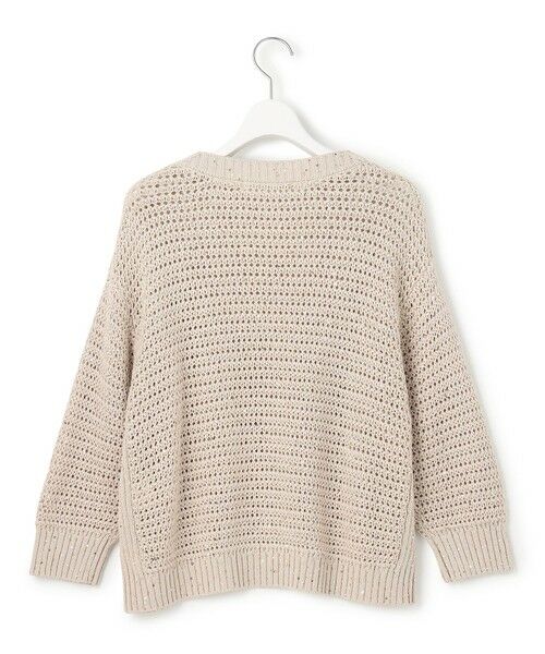 L size ONWARD(大きいサイズ) / エルサイズオンワード ニット・セーター | 【洗える】スパングル ボートネック ニット | 詳細12