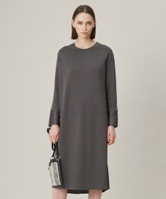 L size ONWARD(大きいサイズ) / エルサイズオンワード ロング・マキシ丈ワンピース | 【洗える】 クロスコンビ ワンピース