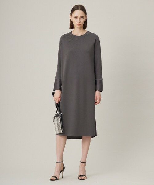 L size ONWARD(大きいサイズ) / エルサイズオンワード ロング・マキシ丈ワンピース | 【洗える】 クロスコンビ ワンピース | 詳細5