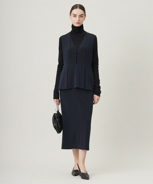 L size ONWARD(大きいサイズ) / エルサイズオンワード ロング・マキシ丈スカート | 【洗える】ミリオーネダンボールニット  ジャンパースカートワンピース | 詳細1