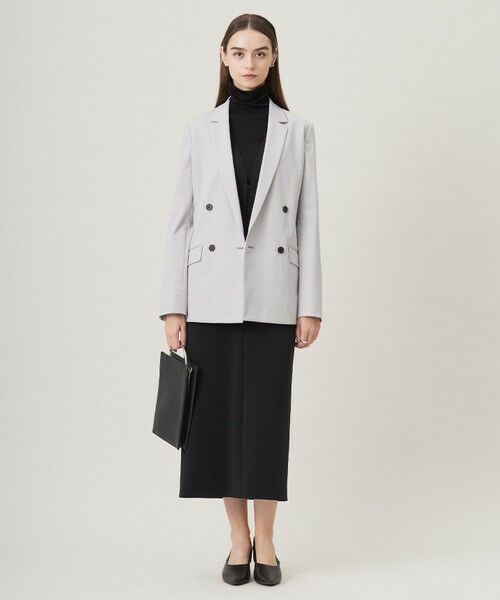 L size ONWARD(大きいサイズ) / エルサイズオンワード ロング・マキシ丈スカート | 【洗える】ミリオーネダンボールニット  ジャンパースカートワンピース | 詳細17