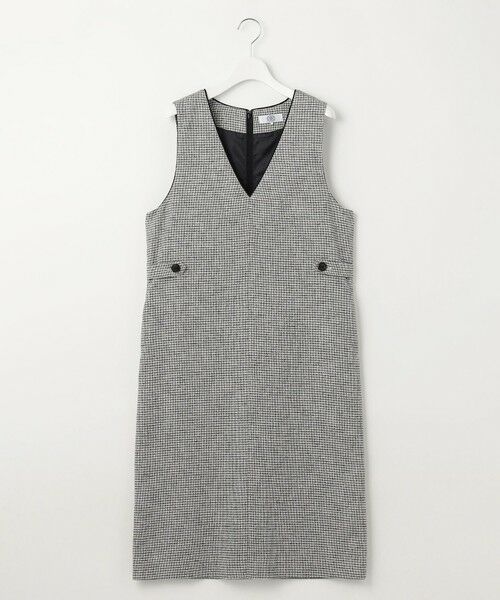 L size ONWARD(大きいサイズ) / エルサイズオンワード ロング・マキシ丈スカート | 【洗える】Calameraリングメッシュ ジャンパースカート | 詳細3