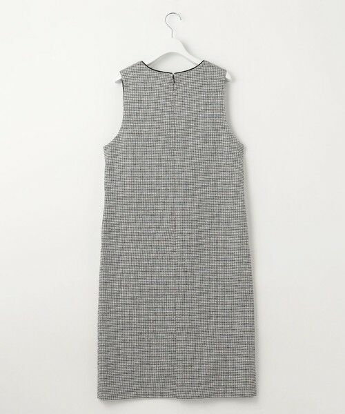 L size ONWARD(大きいサイズ) / エルサイズオンワード ロング・マキシ丈スカート | 【洗える】Calameraリングメッシュ ジャンパースカート | 詳細4