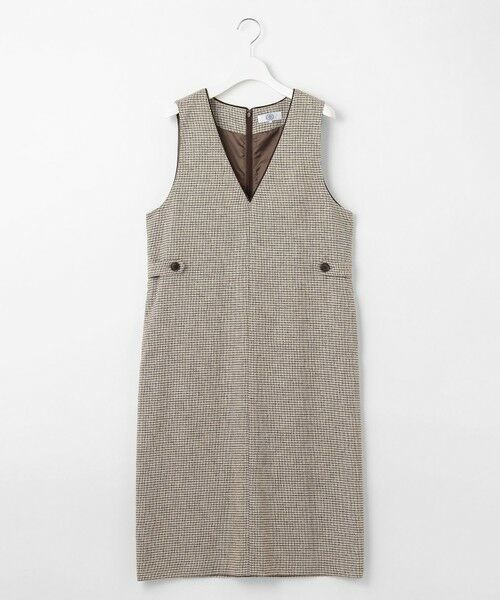 L size ONWARD(大きいサイズ) / エルサイズオンワード ロング・マキシ丈スカート | 【洗える】Calameraリングメッシュ ジャンパースカート | 詳細12