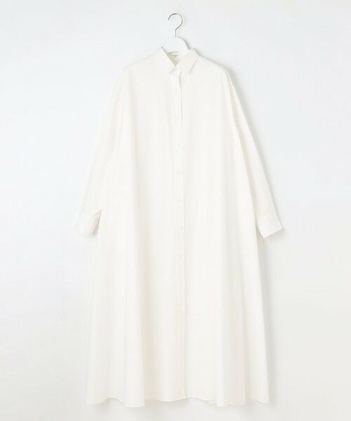 L size ONWARD(大きいサイズ) / エルサイズオンワード ミニ丈・ひざ丈ワンピース | 【SLOW/一部店舗限定】タンブラーコットンブロード シャツワンピース | 詳細2