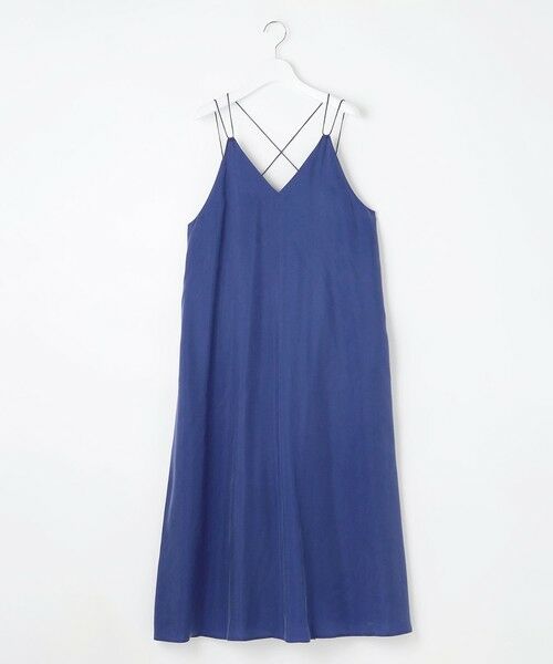 L size ONWARD(大きいサイズ) / エルサイズオンワード ロング・マキシ丈ワンピース | 【SLOW/一部店舗限定】キュプラフィブリルクロス キャミ ワンピース | 詳細6
