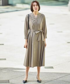 L size ONWARD(大きいサイズ) / エルサイズオンワード ミニ丈・ひざ丈ワンピース | 【接触冷感・UVカット・吸水速乾・洗える】ドライタッチファンクショナル ワンピース