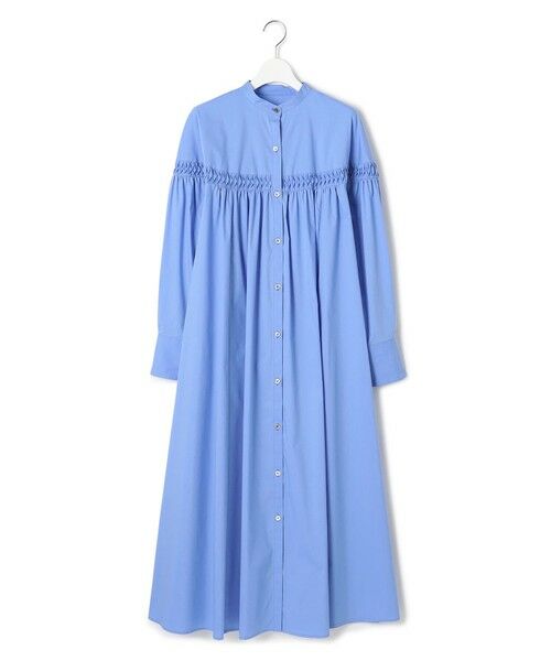 L size ONWARD(大きいサイズ) / エルサイズオンワード ロング・マキシ丈ワンピース | 【洗える】コンパクトライトクロス ピンタック ワンピース | 詳細8