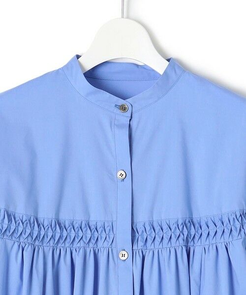 L size ONWARD(大きいサイズ) / エルサイズオンワード ロング・マキシ丈ワンピース | 【洗える】コンパクトライトクロス ピンタック ワンピース | 詳細10