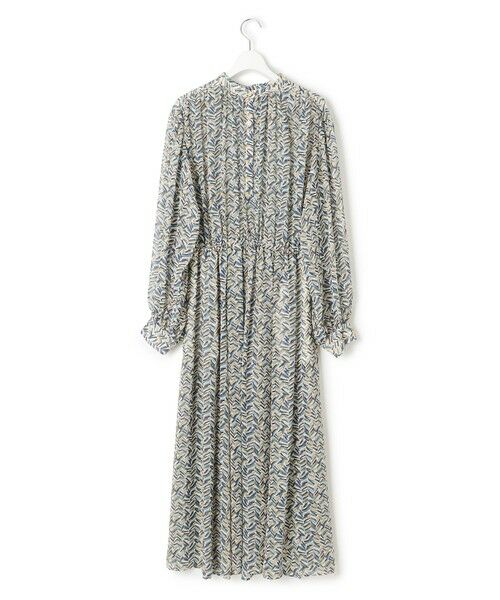 L size ONWARD(大きいサイズ) / エルサイズオンワード ロング・マキシ丈ワンピース | 【洗える】シアーヘリンボーンプリント ワンピース | 詳細7