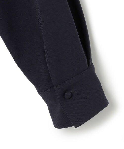 L size ONWARD(大きいサイズ) / エルサイズオンワード ロング・マキシ丈ワンピース | 【VERYコラボ】トリアセダブルジョーゼット つけ襟 ボウタイワンピース | 詳細20