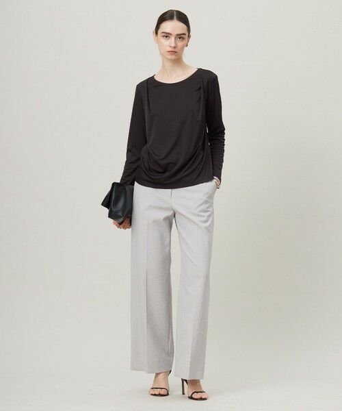 L size ONWARD(大きいサイズ) / エルサイズオンワード その他パンツ | 【接触冷感・UVケア・撥水・洗える】LooseWeave スカートレイヤードワイドパンツ | 詳細30