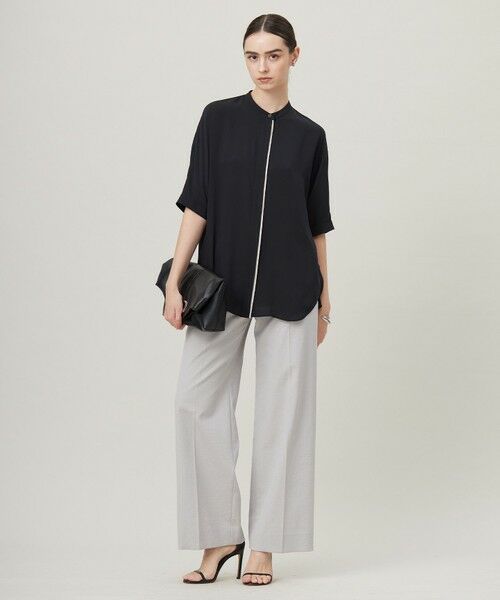 L size ONWARD(大きいサイズ) / エルサイズオンワード その他パンツ | 【接触冷感・UVケア・撥水・洗える】LooseWeave スカートレイヤードワイドパンツ | 詳細24