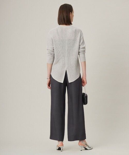 L size ONWARD(大きいサイズ) / エルサイズオンワード その他パンツ | Vi/Ly/Liツイル ワイドストレートパンツ | 詳細21