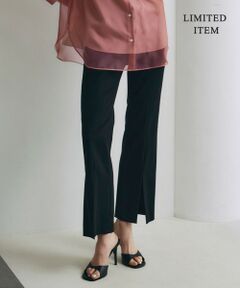 L size ONWARD(大きいサイズ) / エルサイズオンワード その他パンツ | 【WEB限定・洗える】キュプラハイパワーストレッチ セミフレアパンツ