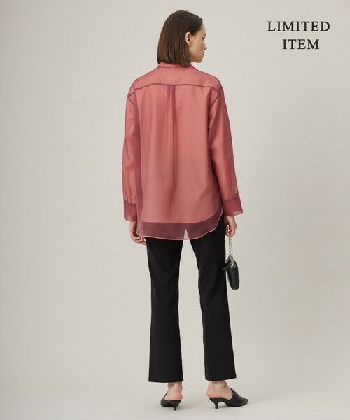 L size ONWARD(大きいサイズ) / エルサイズオンワード その他パンツ | 【WEB限定・洗える】キュプラハイパワーストレッチ セミフレアパンツ | 詳細4