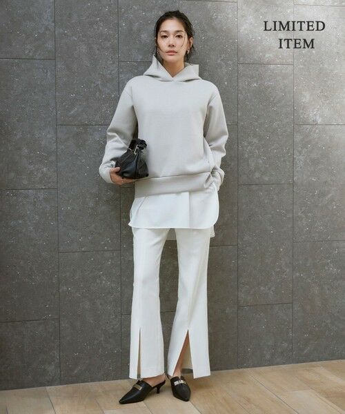 L size ONWARD(大きいサイズ) / エルサイズオンワード その他パンツ | 【WEB限定・洗える】キュプラハイパワーストレッチ セミフレアパンツ | 詳細18