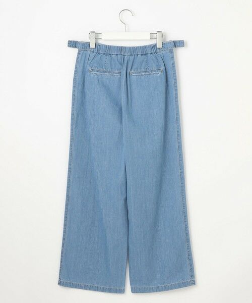 L size ONWARD(大きいサイズ) / エルサイズオンワード デニムパンツ | 【洗える】5ozバージラコンパクト デニム セミワイドパンツ | 詳細10